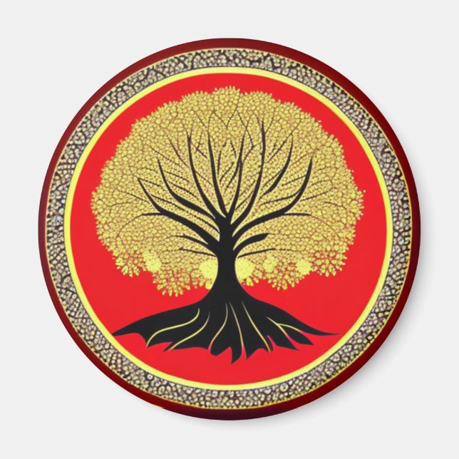 Imã Árvore Floral da Vida (Frente)