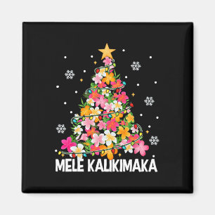 Imã Árvore Floral de Natal Havaiana Mele Kalikimaka Tr
