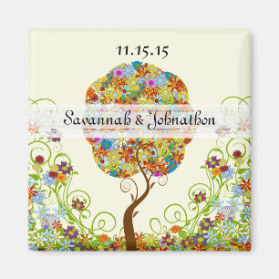 Imã Árvore foliar de papelada florestal entalada