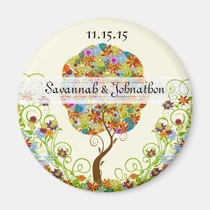 Imã Árvore foliar de papelada florestal entalada