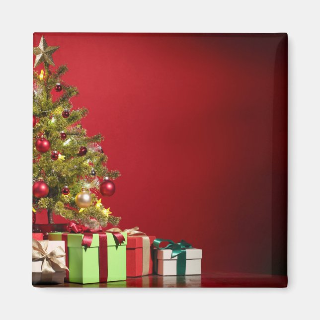 Imã Árvore Natal e Parcelas (Frente)