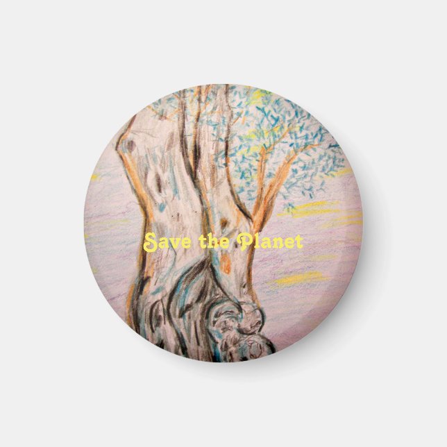Imã Árvore Oleícola Salva o Planeta (Frente)