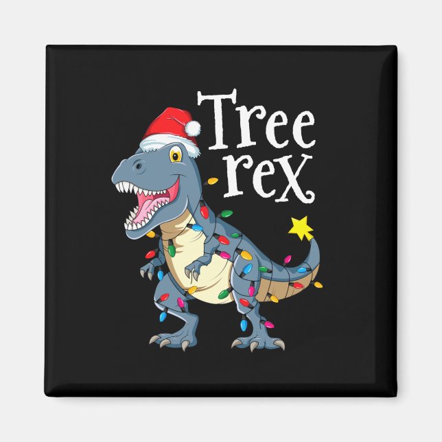 Imã Árvore rex dinossauro natal  (Frente)