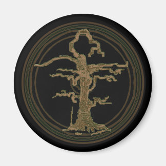 Imã Árvore sem fio marrom abstrato