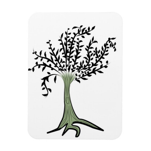Ímã Árvore verde (Vertical)