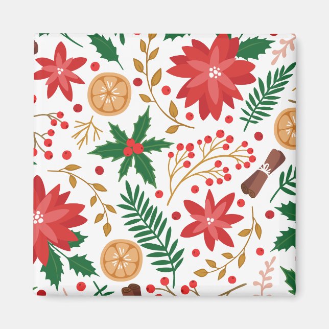 Imã Árvore Verde Pine de Natal Moderna (Frente)