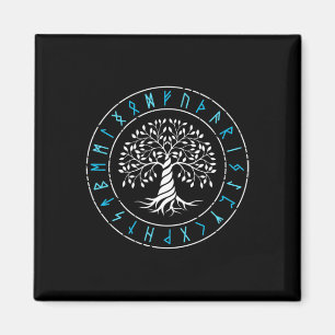 Imã Árvore Yggdrasil Da Vida Runas Vikingues Mitologia