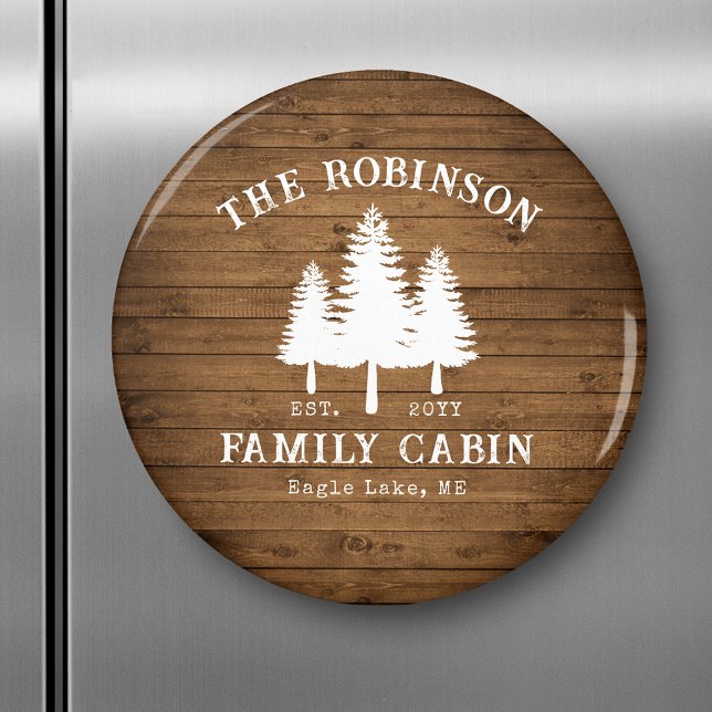 Imã Árvores de Cabina da Família Rustic Country Plank  (Criador carregado)