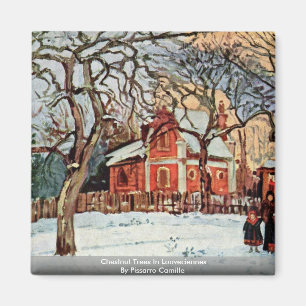 Imã Árvores de castanha em Louveciennes por Pissarro