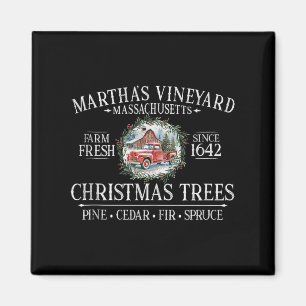 Imã Árvores de Natal de Martha's Vineyard Ma Caminhão 