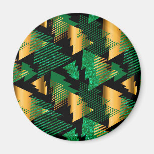 Imã árvores de natal de ouro negro