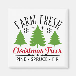 Imã Árvores de Natal frescas de fazenda