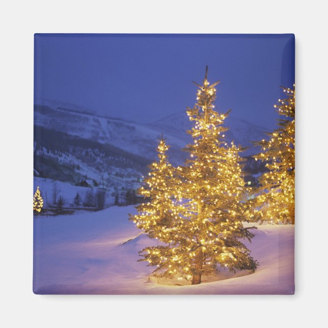 Imã árvores de Natal, Park City, Wastch Mountains, (Frente)