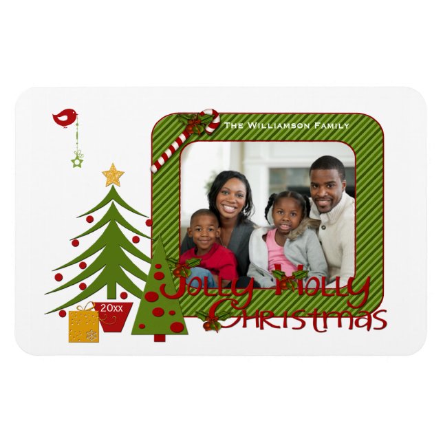 Ímã Árvores de Natal, Pássaro, Imagem Fotográfica Stri (Horizontal)