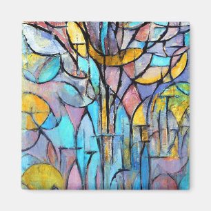 Imã Árvores de Piet Mondrian
