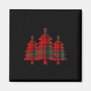 Imã Árvores de Pinheiros da Xadrez Vermelha