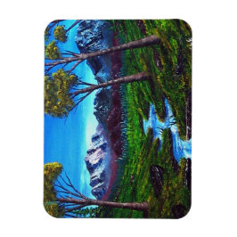 Ímã Árvores de Stream Montanhas Rochosas Vista