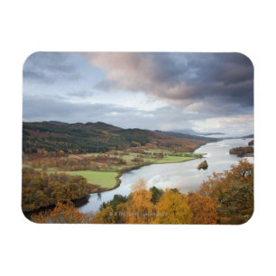 Ímã Árvores do outono e Loch Faskally, Pitlochry