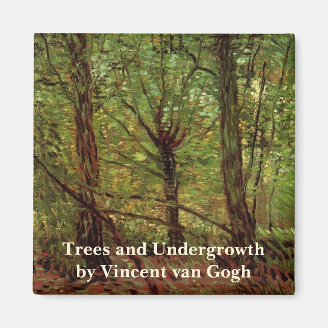 Imã Árvores e Sub-bosque por Vincent van Gogh (Frente)