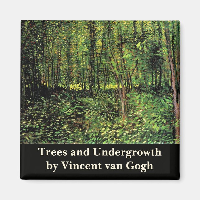 Imã Árvores e Sub-bosque por Vincent van Gogh (Frente)