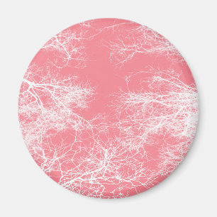 Imã Árvores rosa e branca
