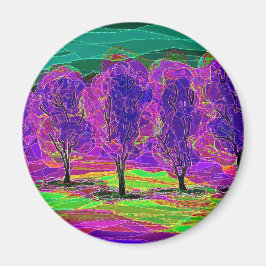 Imã Árvores Roxas... Íman