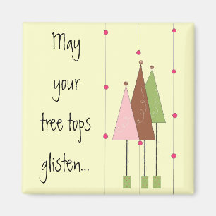 Imã Árvores Whimsical bonito