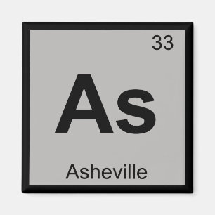 Imã As - Asheville - Símbolo de Química da Carolina 
