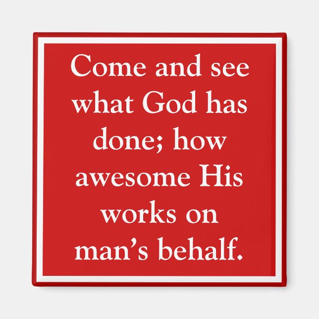 Imã As bênçãos de Deus ao homem são incríveis (Frente)