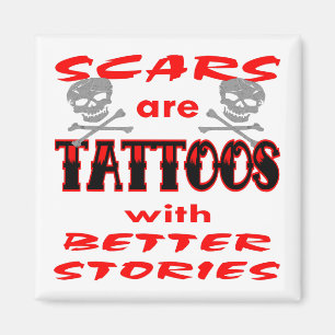 Imã As cicatrizes são tatuagens com melhores históri