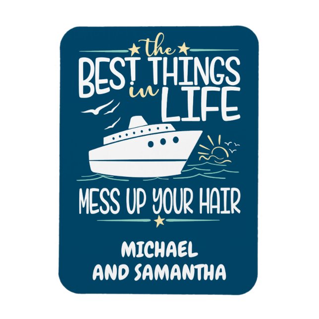 Ímã As Coisas Melhores da Vida Desmancham seu Cabelo (Vertical)