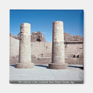 Imã As colunas do pátio, Templo Kom Ombo, Egy