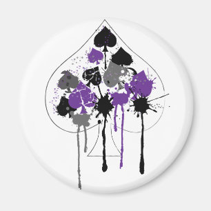 Imã Ás de Espadas Orgulho Asexual Aromântico