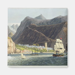 Imã As estradas, St Helena, gravado por Robert Havell