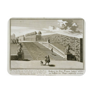 Ímã As etapas ao terraço do jardim, palácio do