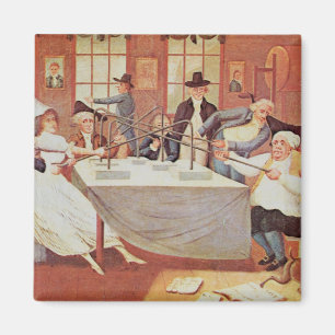Imã As experiências de Benjamin Franklin com