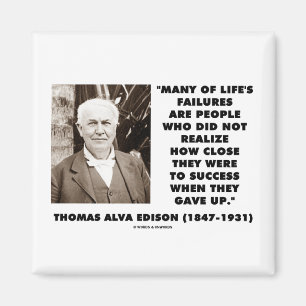 Imã As falhas de Thomas Edison perto do sucesso deram