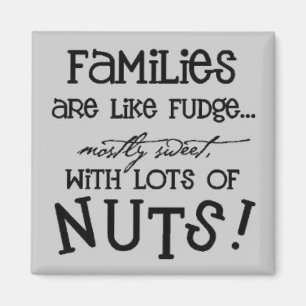 Imã As famílias são como o fudge