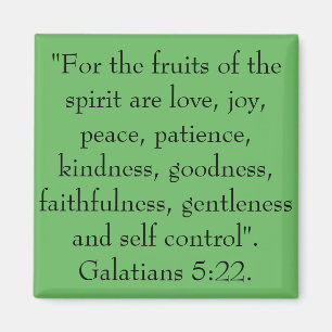 Imã As frutas do espírito são amor, alegria, paz.