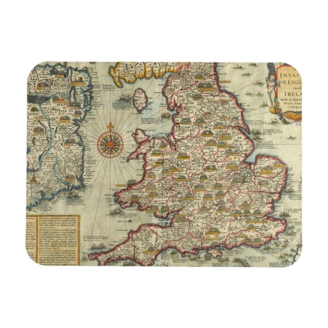 Ímã As Invasões da Inglaterra e da Irlanda (Horizontal)