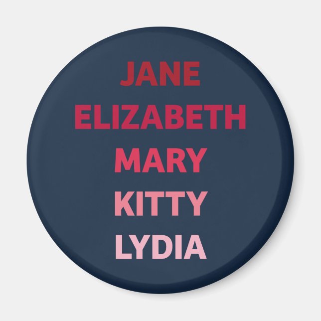 Imã As Irmãs Bennet (Frente)