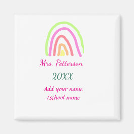 Imã As listras coloridas do arco-íris adicionam o nome