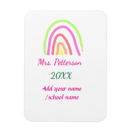 Ímã As listras coloridas do arco-íris adicionam o nome