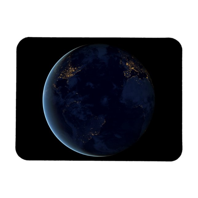 Ímã As Luzes da Terra à Noite (Horizontal)