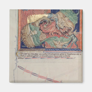 Imã As mandíbulas do inferno engolindo o dragão vermel