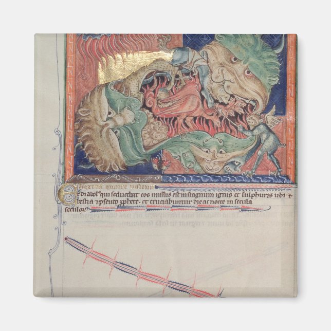 Imã As mandíbulas do inferno engolindo o dragão vermel (Frente)