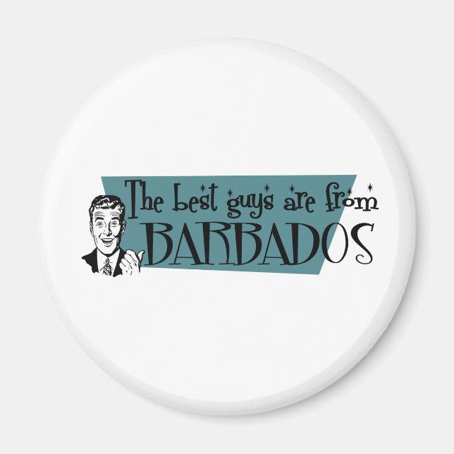 Imã As melhores Caras são de Barbados (Frente)