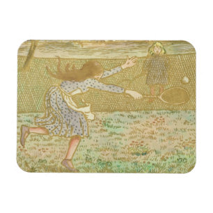 Ímã As meninas de Camille Pissarro que jogam o