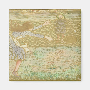 Imã As meninas de Camille Pissarro   que jogam o