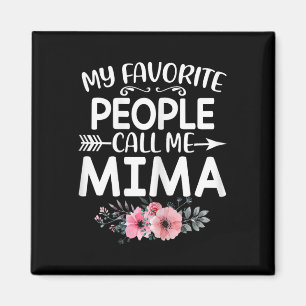 Imã As Minhas Pessoas Favoritas Chamam-Me Mima Cute Fl